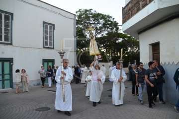 Misa y procesión de San Juan Bautista por el casco antiguo de Telde (Foto TA)